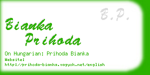 bianka prihoda business card